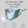 image:imageZIMASILK 100 22 Momme Mulberry Silk Face Mask for Men amp Women  SkinFriendly Comfort Reusable Soft amp Breathable Lightweight Elastic Strap2 Pack  Dusty Blue