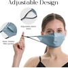 image:imageZIMASILK 100 22 Momme Mulberry Silk Face Mask for Men amp Women  SkinFriendly Comfort Reusable Soft amp Breathable Lightweight Elastic Strap2 Pack  Dusty Blue