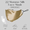 image:imageZIMASILK 100 22 Momme Mulberry Silk Face Mask for Men amp Women  SkinFriendly Comfort Reusable Soft amp Breathable Lightweight Elastic Strap2 Pack  Gold