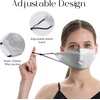 image:imageZIMASILK 100 22 Momme Mulberry Silk Face Mask for Men amp Women  SkinFriendly Comfort Reusable Soft amp Breathable Lightweight Elastic Strap2 Pack  Light Gray
