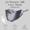image:imageZIMASILK 100 22 Momme Mulberry Silk Face Mask for Men amp Women  SkinFriendly Comfort Reusable Soft amp Breathable Lightweight Elastic StrapBlackish