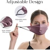 image:imageZIMASILK 100 22 Momme Mulberry Silk Face Mask for Men amp Women  SkinFriendly Comfort Reusable Soft amp Breathable Lightweight Elastic StrapDark Mauve