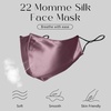 image:imageZIMASILK 100 22 Momme Mulberry Silk Face Mask for Men amp Women  SkinFriendly Comfort Reusable Soft amp Breathable Lightweight Elastic StrapDark Mauve