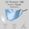 image:imageZIMASILK 100 22 Momme Mulberry Silk Face Mask for Men amp Women  SkinFriendly Comfort Reusable Soft amp Breathable Lightweight Elastic StrapLight Blue