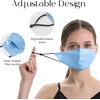 image:imageZIMASILK 100 22 Momme Mulberry Silk Face Mask for Men amp Women  SkinFriendly Comfort Reusable Soft amp Breathable Lightweight Elastic StrapLight Blue