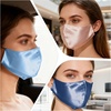 image:imageZIMASILK 100 22 Momme Mulberry Silk Face Mask for Men amp Women  SkinFriendly Comfort Reusable Soft amp Breathable Lightweight Elastic StrapLight Blue