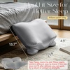 image:imageZIMASILK 100 22 Momme Pure Mulberry Silk Cervical Pillow Case Ivory  Soft Silk Pillow Cover for Hair amp Skin  Hidden Zipper  for Side Back Sleepers Pillowcase Only 1pcGray