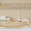 image:imageZIMASILK 100 22 Momme Pure Mulberry Silk Cervical Pillow Case Ivory  Soft Silk Pillow Cover for Hair amp Skin  Hidden Zipper  for Side Back Sleepers Pillowcase Only 1pcBeige