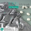 image:imageZIMASILK 100 22 Momme Pure Mulberry Silk Cervical Pillow Case Ivory  Soft Silk Pillow Cover for Hair amp Skin  Hidden Zipper  for Side Back Sleepers Pillowcase Only 1pcGray
