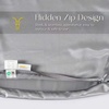 image:imageZIMASILK 100 22 Momme Pure Mulberry Silk Cervical Pillow Case Ivory  Soft Silk Pillow Cover for Hair amp Skin  Hidden Zipper  for Side Back Sleepers Pillowcase Only 1pcGray