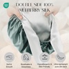 image:imageZIMASILK 100 Mulberry Silk Bonnet for Sleeping Women Double Layer Hair Wrap with Silk Tie Band1 Pack