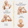 image:imageZIMASILK 100 Mulberry Silk Bonnet for Sleeping Women Long Hair Mint Green  Double Layer Breathable Silk Hair Wrap Cooling Tie Band Stay On Head For Curly Frizzy amp Natural Hair Protection 1PcCheckered