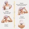 image:imageZIMASILK 100 Mulberry Silk Bonnet for Sleeping Women Long Hair Mint Green  Double Layer Breathable Silk Hair Wrap Cooling Tie Band Stay On Head For Curly Frizzy amp Natural Hair Protection 1PcLilac Flower