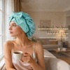 image:imageZIMASILK 100 Mulberry Silk Bonnet for Sleeping Women Long Hair Mint Green  Double Layer Breathable Silk Hair Wrap Cooling Tie Band Stay On Head For Curly Frizzy amp Natural Hair Protection 1PcStar Pattern