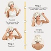 image:imageZIMASILK 100 Mulberry Silk Bonnet for Sleeping Women Long Hair Mint Green  Double Layer Breathable Silk Hair Wrap Cooling Tie Band Stay On Head For Curly Frizzy amp Natural Hair Protection 1PcPolka Dot