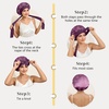 image:imageZIMASILK 100 Mulberry Silk Bonnet for Sleeping Women Long Hair Mint Green  Double Layer Breathable Silk Hair Wrap Cooling Tie Band Stay On Head For Curly Frizzy amp Natural Hair Protection 1PcDark Mauveclover Crest