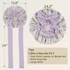 image:imageZIMASILK 100 Mulberry Silk Bonnet for Sleeping Women Long Hair Mint Green  Double Layer Breathable Silk Hair Wrap Cooling Tie Band Stay On Head For Curly Frizzy amp Natural Hair Protection 1PcLilac Flower