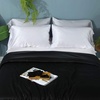image:imageZIMASILK 100 Mulberry Silk Duvet CoverBoth Sides 19 Momme Nature Silk Bedding Cover with Zipper ClosureComfy ampSoft 1pc Duvet Cover onlyBlackKing104x92