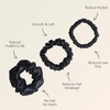 image:imageZIMASILK 100 Pure Mulberry Silk Hair Scrunchies for Women  No Damage  Gentle Elastic Hair Ties for Ponytail Holder  Hair Accessories 3 Pack BlackBlack 3sizes