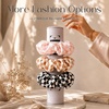 image:imageZIMASILK 100 Pure Mulberry Silk Hair Scrunchies for Women  No Damage  Gentle Elastic Hair Ties for Ponytail Holder  Hair Accessories 3 Pack BlackCheckered Pattern 3pcs