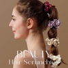image:imageZIMASILK 100 Pure Mulberry Silk Hair Scrunchies for Women  No Damage  Gentle Elastic Hair Ties for Ponytail Holder  Hair Accessories 3 Pack BlackPink  White  Taupe 3pcs