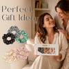 image:imageZIMASILK 100 Pure Mulberry Silk Hair Scrunchies for Women  No Damage  Gentle Elastic Hair Ties for Ponytail Holder  Hair Accessories 3 Pack BlackPolka Dot 3pcs