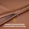 image:imageZIMASILK 100 Pure Mulberry Silk Pillow Cases for Hair and Skin Queen  Soft Hypoallergenic amp Smooth Both Sides Grade 6A Silk Hidden Zipper Gift for Women Men 1pc Queen 20x30 TaupeMocha