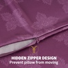 image:imageZIMASILK 100 Pure Mulberry Silk Pillow Cases for Hair and Skin Queen  Soft Hypoallergenic amp Smooth Both Sides Grade 6A Silk Hidden Zipper Gift for Women Men 1pc Queen 20x30 TaupeDark Mauveclover Crest