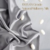 image:imageZIMASILK 100 Pure Mulberry Silk Pillow Cases for Hair and Skin Queen  Soft Hypoallergenic amp Smooth Both Sides Grade 6A Silk Hidden Zipper Gift for Women Men 1pc Queen 20x30 TaupeSilver Grey