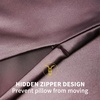 image:imageZIMASILK 100 Pure Mulberry Silk Pillow Cases for Hair and Skin Queen  Soft Hypoallergenic amp Smooth Both Sides Grade 6A Silk Hidden Zipper Gift for Women Men 1pc Queen 20x30 TaupeDark Mauve