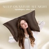 image:imageZIMASILK 100 Pure Mulberry Silk Pillow Cases for Hair and Skin Queen  Soft Hypoallergenic amp Smooth Both Sides Grade 6A Silk Hidden Zipper Gift for Women Men 1pc Queen 20x30 TaupeChocolate