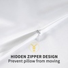 image:imageZIMASILK 100 Pure Mulberry Silk Pillow Cases for Hair and Skin Queen  Soft Hypoallergenic amp Smooth Both Sides Grade 6A Silk Hidden Zipper Gift for Women Men 1pc Queen 20x30 TaupeWhite
