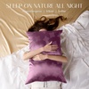 image:imageZIMASILK 100 Pure Mulberry Silk Pillow Cases for Hair and Skin Queen  Soft Hypoallergenic amp Smooth Both Sides Grade 6A Silk Hidden Zipper Gift for Women Men 1pc Queen 20x30 TaupeDark Mauveclover Crest