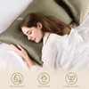 image:imageZIMASILK 100 Pure Mulberry Silk Pillow Cases for Hair and Skin Queen  Soft Hypoallergenic amp Smooth Both Sides Grade 6A Silk Hidden Zipper Gift for Women Men 1pc Queen 20x30 TaupeOlive Grey