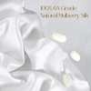 image:imageZIMASILK 100 Pure Mulberry Silk Pillow Cases for Hair and Skin Queen  Soft Hypoallergenic amp Smooth Both Sides Grade 6A Silk Hidden Zipper Gift for Women Men 1pc Queen 20x30 TaupeIvory White Pair