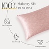 image:imageZIMASILK 100 Pure Mulberry Silk Pillow Cases for Hair and Skin Queen  Soft Hypoallergenic amp Smooth Both Sides Grade 6A Silk Hidden Zipper Gift for Women Men 1pc Queen 20x30 TaupeBlush Flower