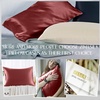 image:imageZIMASILK 100 Pure Mulberry Silk Pillow Cases for Hair and Skin Queen  Soft Hypoallergenic amp Smooth Both Sides Grade 6A Silk Hidden Zipper Gift for Women Men 1pc Queen 20x30 TaupeBurgundy