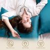 image:imageZIMASILK 100 Pure Mulberry Silk Pillow Cases for Hair and Skin Queen  Soft Hypoallergenic amp Smooth Both Sides Grade 6A Silk Hidden Zipper Gift for Women Men 1pc Queen 20x30 TaupeTurquoise