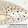 image:imageZIMASILK 100 Pure Mulberry Silk Pillow Cases for Hair and Skin Queen  Soft Hypoallergenic amp Smooth Both Sides Grade 6A Silk Hidden Zipper Gift for Women Men 1pc Queen 20x30 TaupePolka Dot