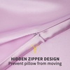 image:imageZIMASILK 100 Pure Mulberry Silk Pillow Cases for Hair and Skin Queen  Soft Hypoallergenic amp Smooth Both Sides Grade 6A Silk Hidden Zipper Gift for Women Men 1pc Queen 20x30 TaupeLight Purple