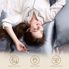 image:imageZIMASILK 100 Pure Mulberry Silk Pillow Cases for Hair and Skin Queen  Soft Hypoallergenic amp Smooth Both Sides Grade 6A Silk Hidden Zipper Gift for Women Men 1pc Queen 20x30 TaupeSlate Blue