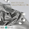 image:imageZIMASILK 100 Pure Mulberry Silk Pillow Cases for Hair and Skin Queen  Soft Hypoallergenic amp Smooth Both Sides Grade 6A Silk Hidden Zipper Gift for Women Men 1pc Queen 20x30 TaupeGray