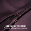 image:imageZIMASILK 100 Pure Mulberry Silk Pillow Cases for Hair and Skin Queen  Soft Hypoallergenic amp Smooth Both Sides Grade 6A Silk Hidden Zipper Gift for Women Men 1pc Queen 20x30 TaupeEggplant Purple