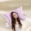 image:imageZIMASILK 100 Pure Mulberry Silk Pillow Cases for Hair and Skin Queen  Soft Hypoallergenic amp Smooth Both Sides Grade 6A Silk Hidden Zipper Gift for Women Men 1pc Queen 20x30 TaupeLight Purple