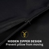 image:imageZIMASILK 100 Pure Mulberry Silk Pillow Cases for Hair and Skin Queen  Soft Hypoallergenic amp Smooth Both Sides Grade 6A Silk Hidden Zipper Gift for Women Men 1pc Queen 20x30 TaupeBlack