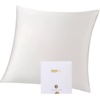 image:imageZIMASILK 100 Pure Mulberry Silk Pillow Cases for Hair and Skin Queen  Soft Hypoallergenic amp Smooth Both Sides Grade 6A Silk Hidden Zipper Gift for Women Men 1pc Queen 20x30 TaupeWhite