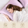 image:imageZIMASILK 100 Pure Mulberry Silk Pillow Cases for Hair and Skin Queen  Soft Hypoallergenic amp Smooth Both Sides Grade 6A Silk Hidden Zipper Gift for Women Men 1pc Queen 20x30 TaupeLight Purple
