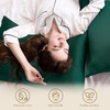 image:imageZIMASILK 100 Pure Mulberry Silk Pillow Cases for Hair and Skin Queen  Soft Hypoallergenic amp Smooth Both Sides Grade 6A Silk Hidden Zipper Gift for Women Men 1pc Queen 20x30 TaupeBlackish Green