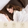 image:imageZIMASILK 100 Pure Mulberry Silk Pillow Cases for Hair and Skin Queen  Soft Hypoallergenic amp Smooth Both Sides Grade 6A Silk Hidden Zipper Gift for Women Men 1pc Queen 20x30 TaupeChocolate