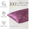 image:imageZIMASILK 100 Pure Mulberry Silk Pillow Cases for Hair and Skin Queen  Soft Hypoallergenic amp Smooth Both Sides Grade 6A Silk Hidden Zipper Gift for Women Men 1pc Queen 20x30 TaupeDark Mauveclover Crest